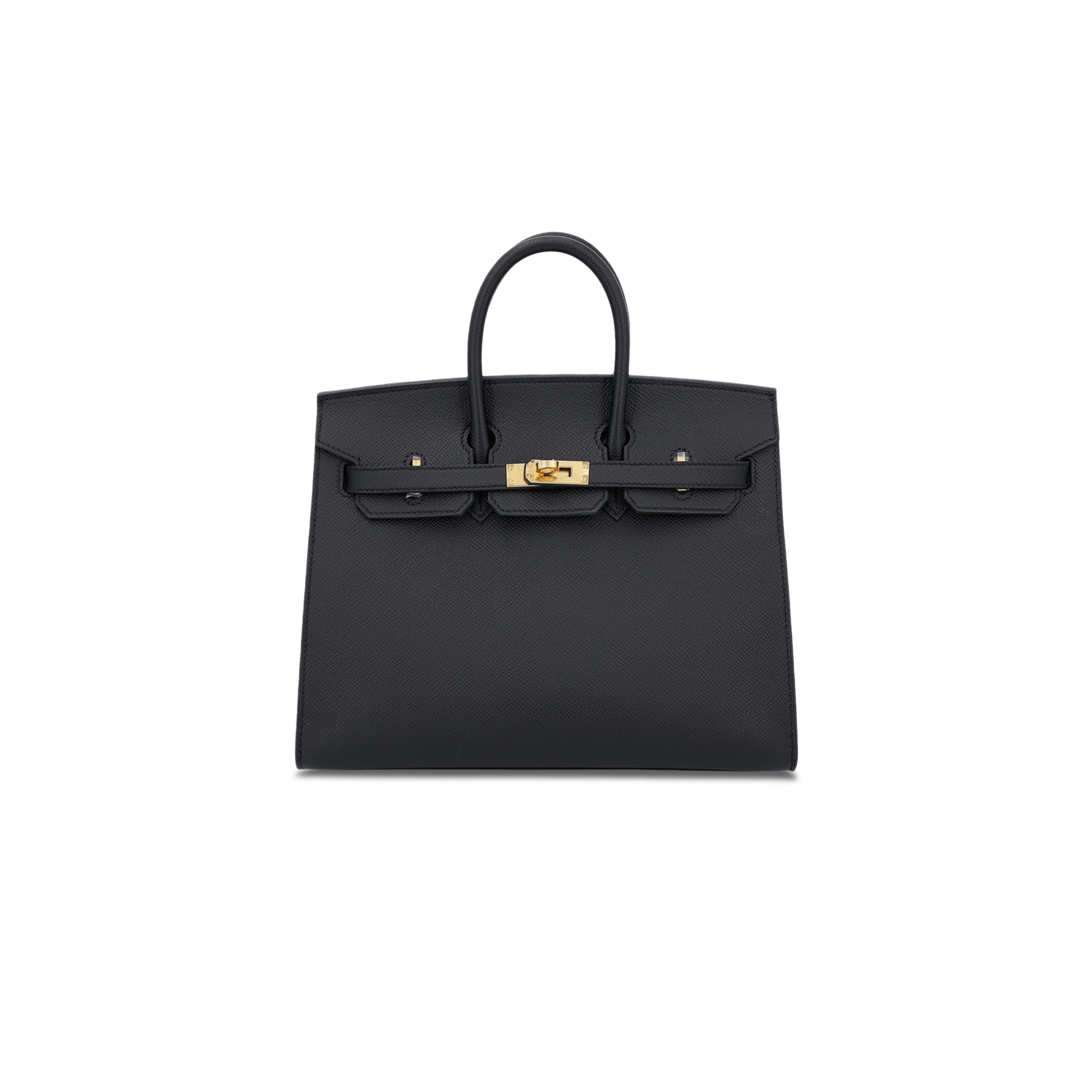 H**mes birkin 40 89 noir black epsom leather gold buckle bag 454077 (40*30*21cm)